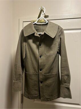 Women's Vintage French Army 1950/60s Cotton Twill Work Chore Jacket